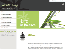 Tablet Screenshot of jterrytherapy.com